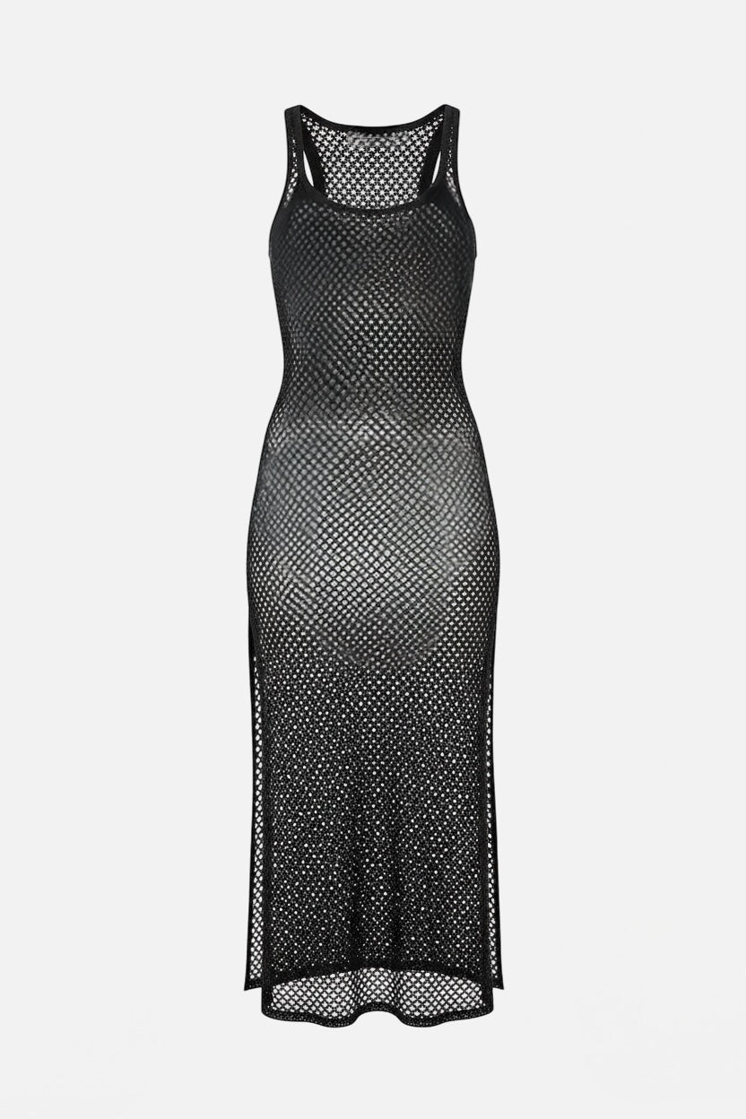 4GIVENESS - Vestito lungo NATURAL MESH donna