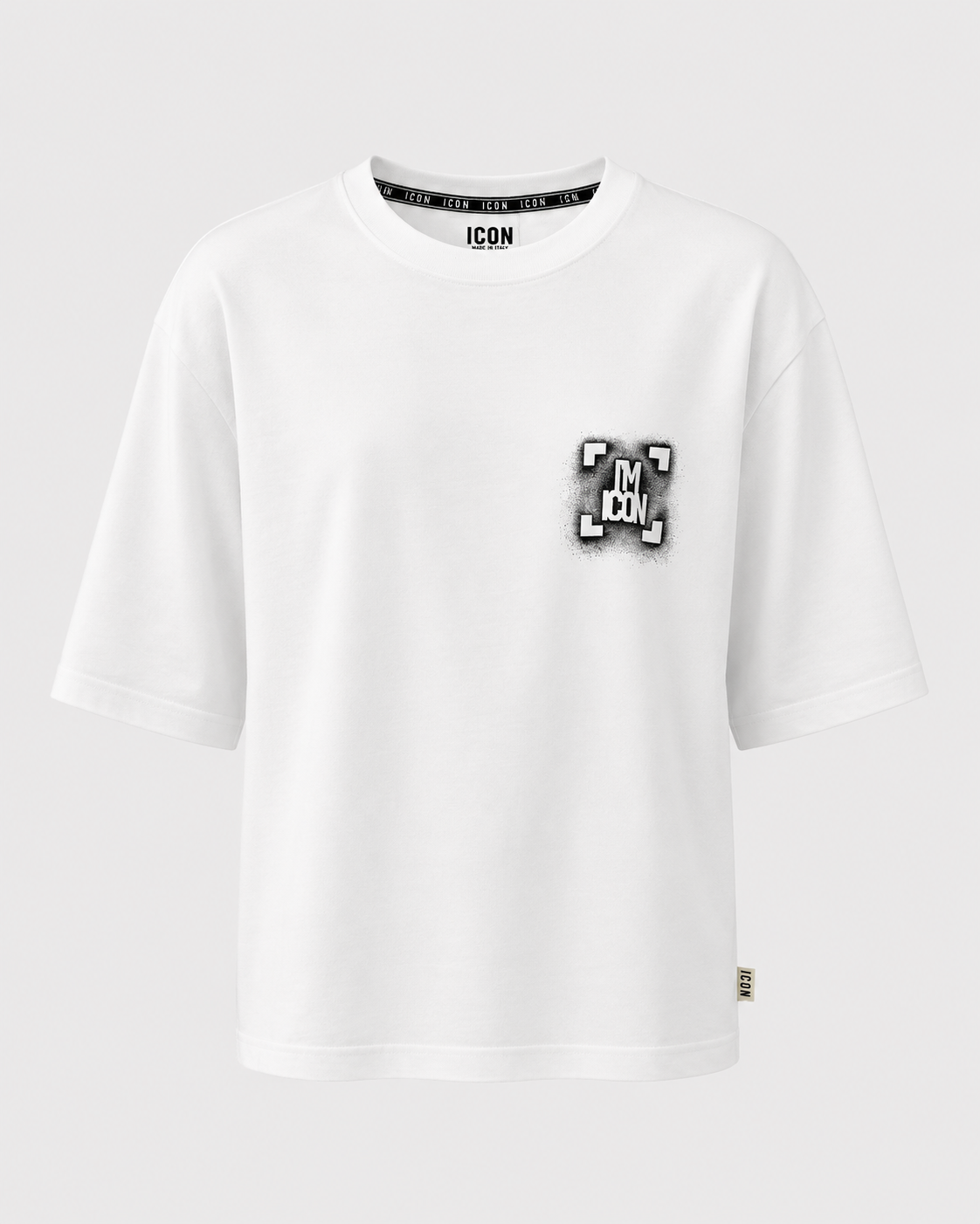 ICON - T-shirt con maxi logo sul retro bambino