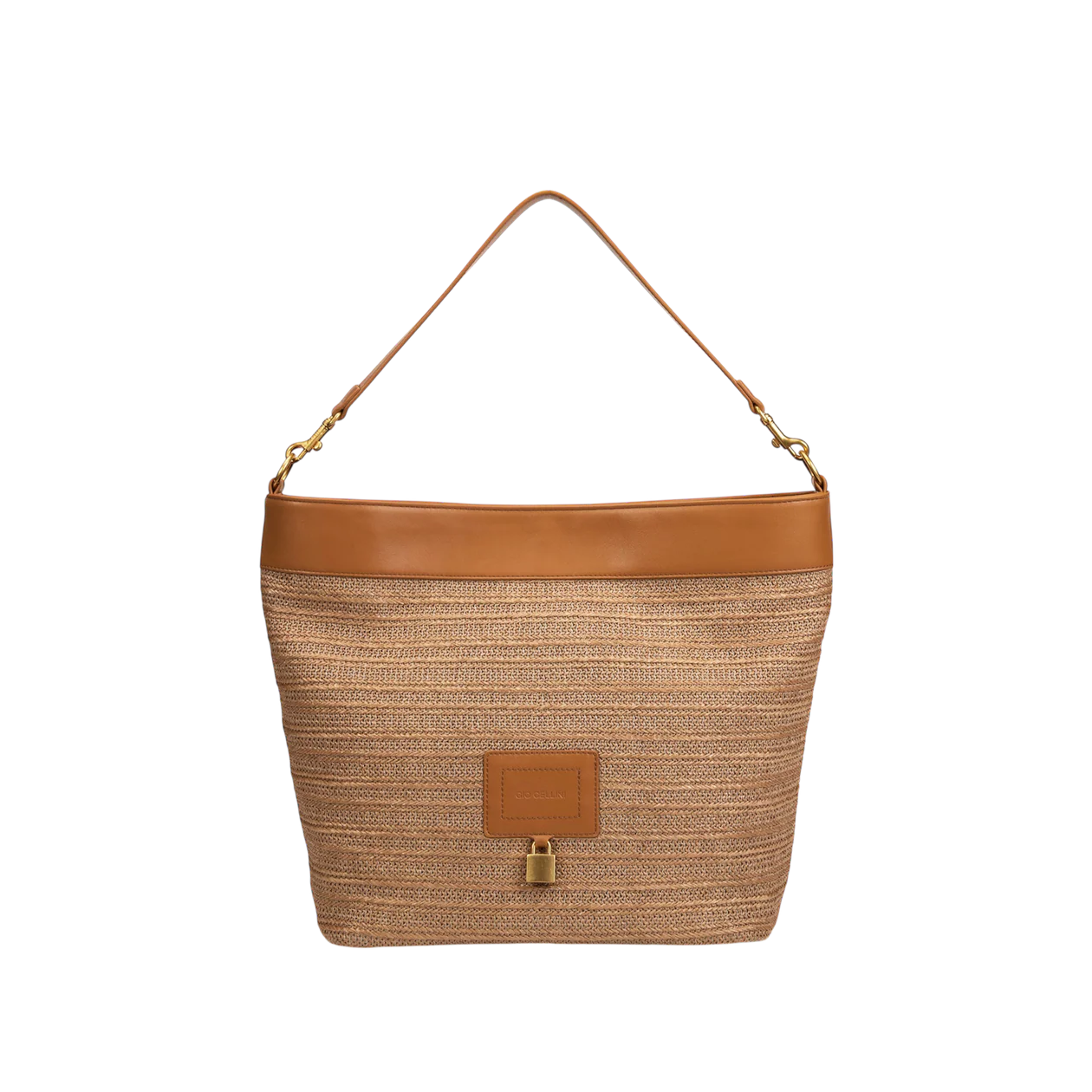 GIO CELLINI - Borsa secchiello in rafia