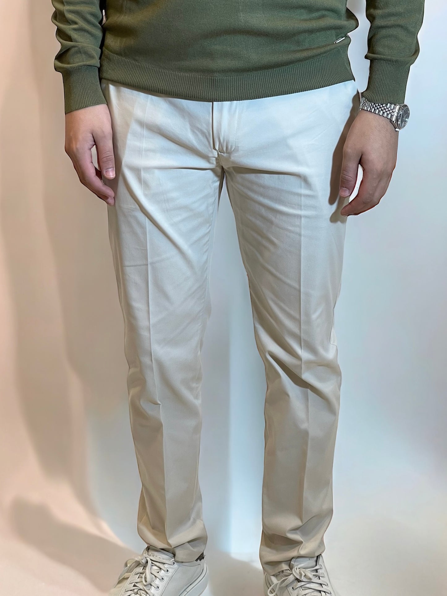 GIANNI LUPO - Pantalone abito beige