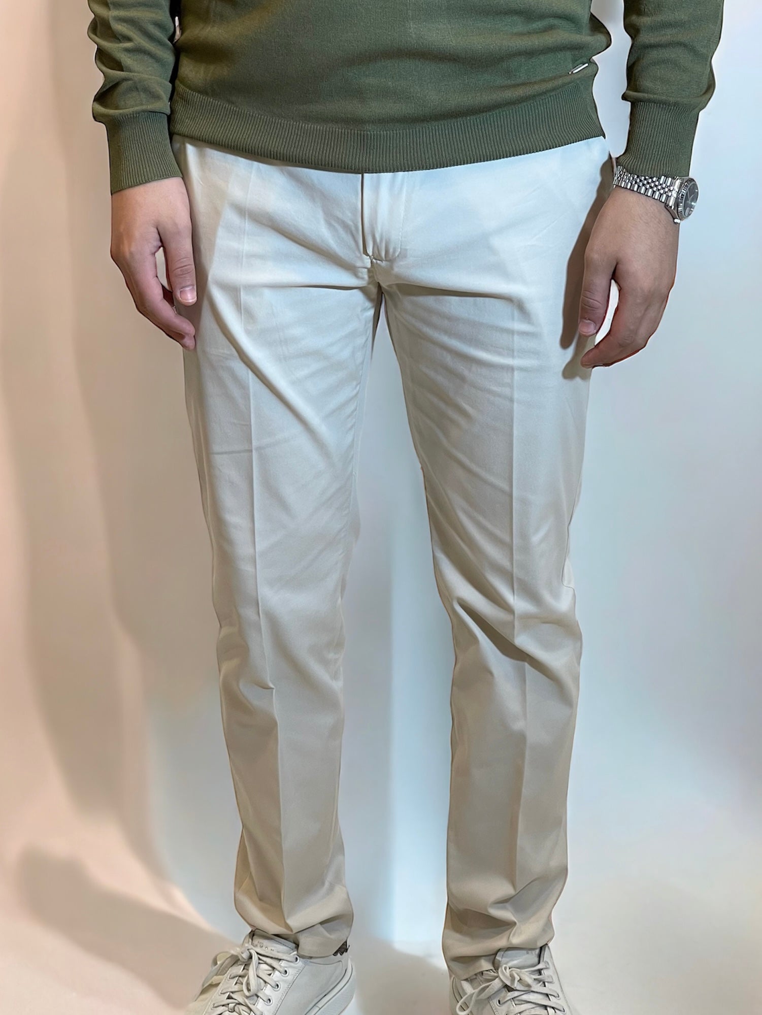 GIANNI LUPO - Pantalone abito beige uomo