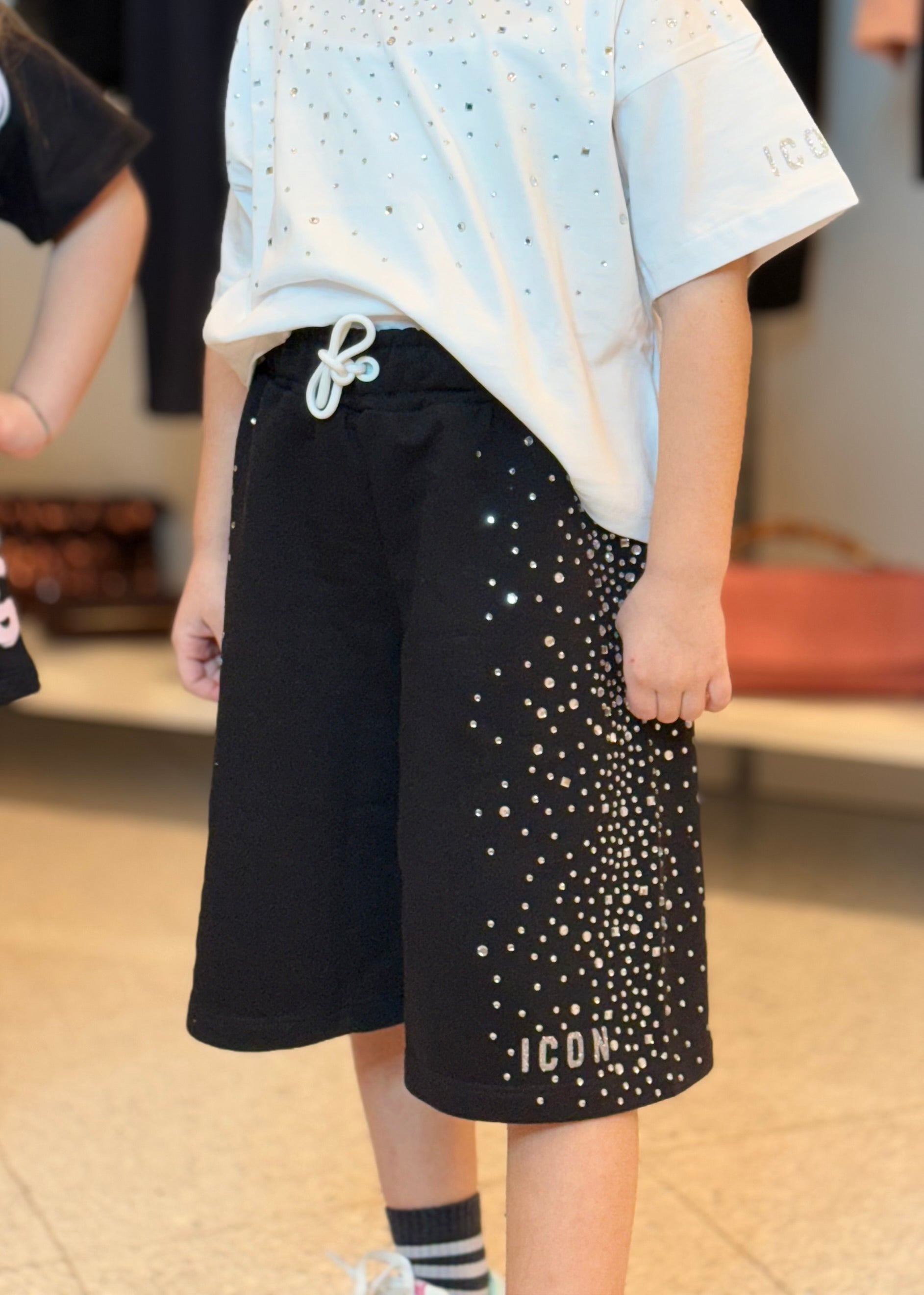 ICON - Bermuda con strass bambina - ragazza
