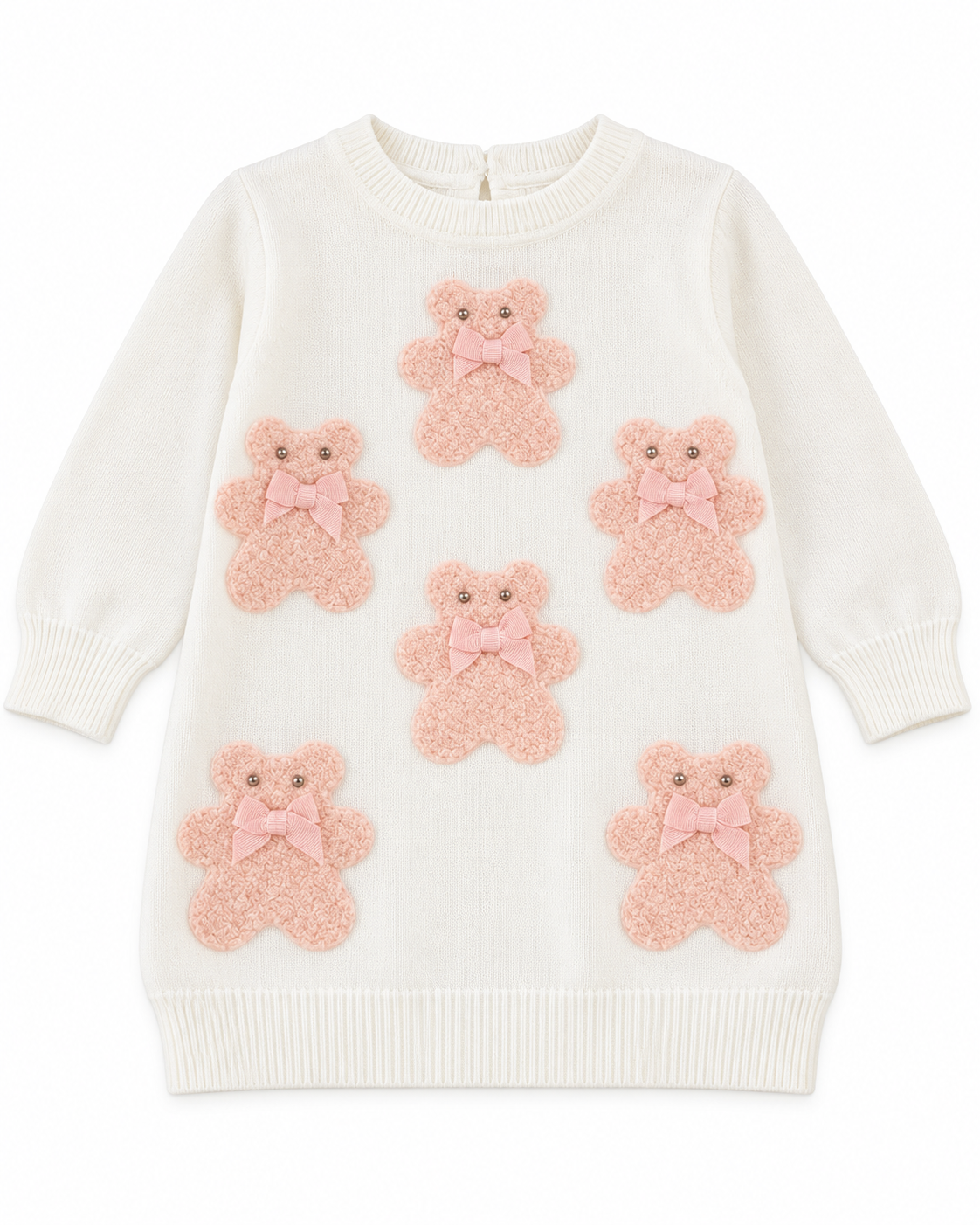 FUN FUN - Vestito con orsetti rosa bambina