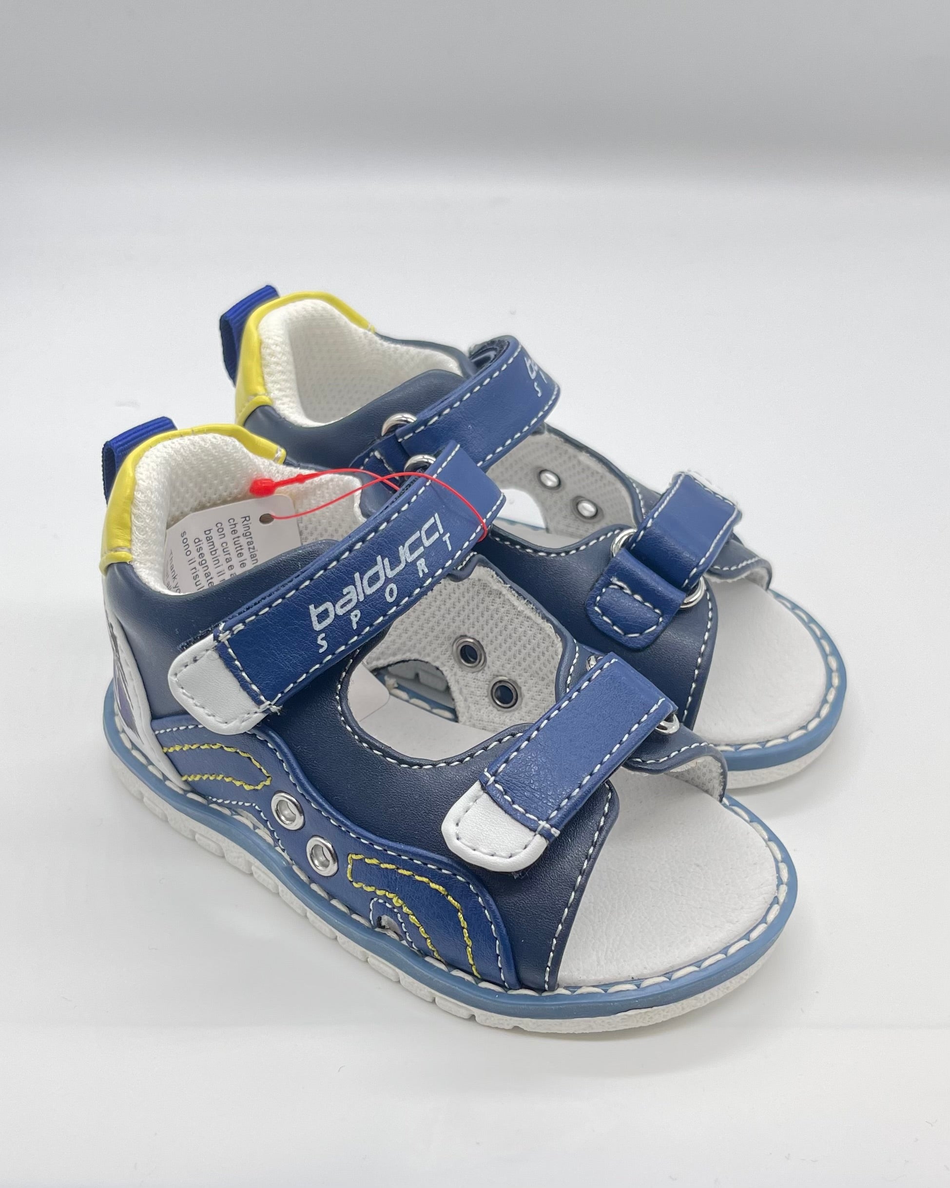 BALDUCCI SPORT - Sandalo blu con dettagli gialli bambino