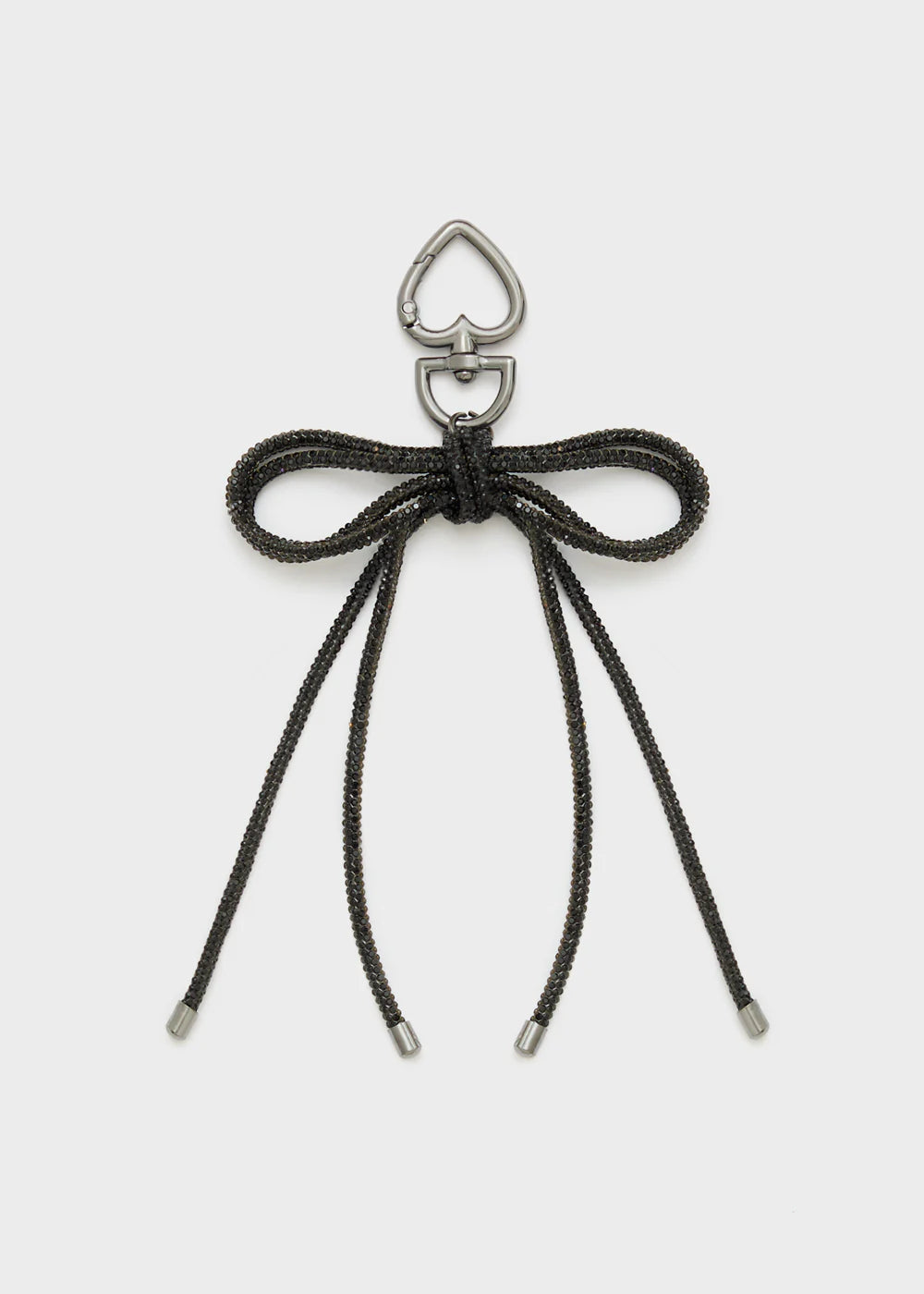 NALI - Portachiavi FIOCCO e CUORE in strass