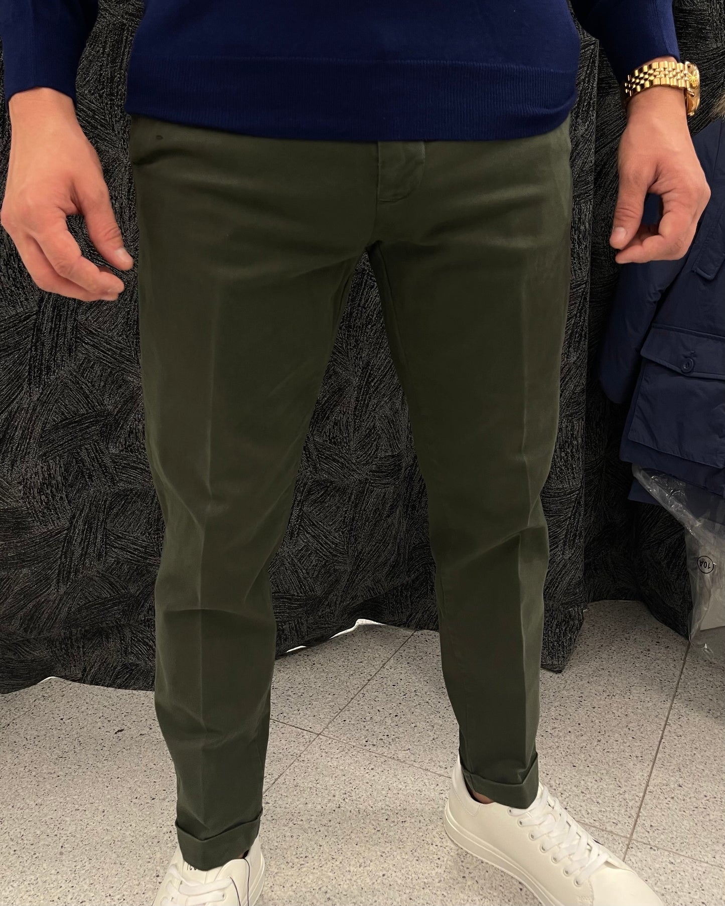 LIU-JO UOMO - Pantalone verde scuro uomo