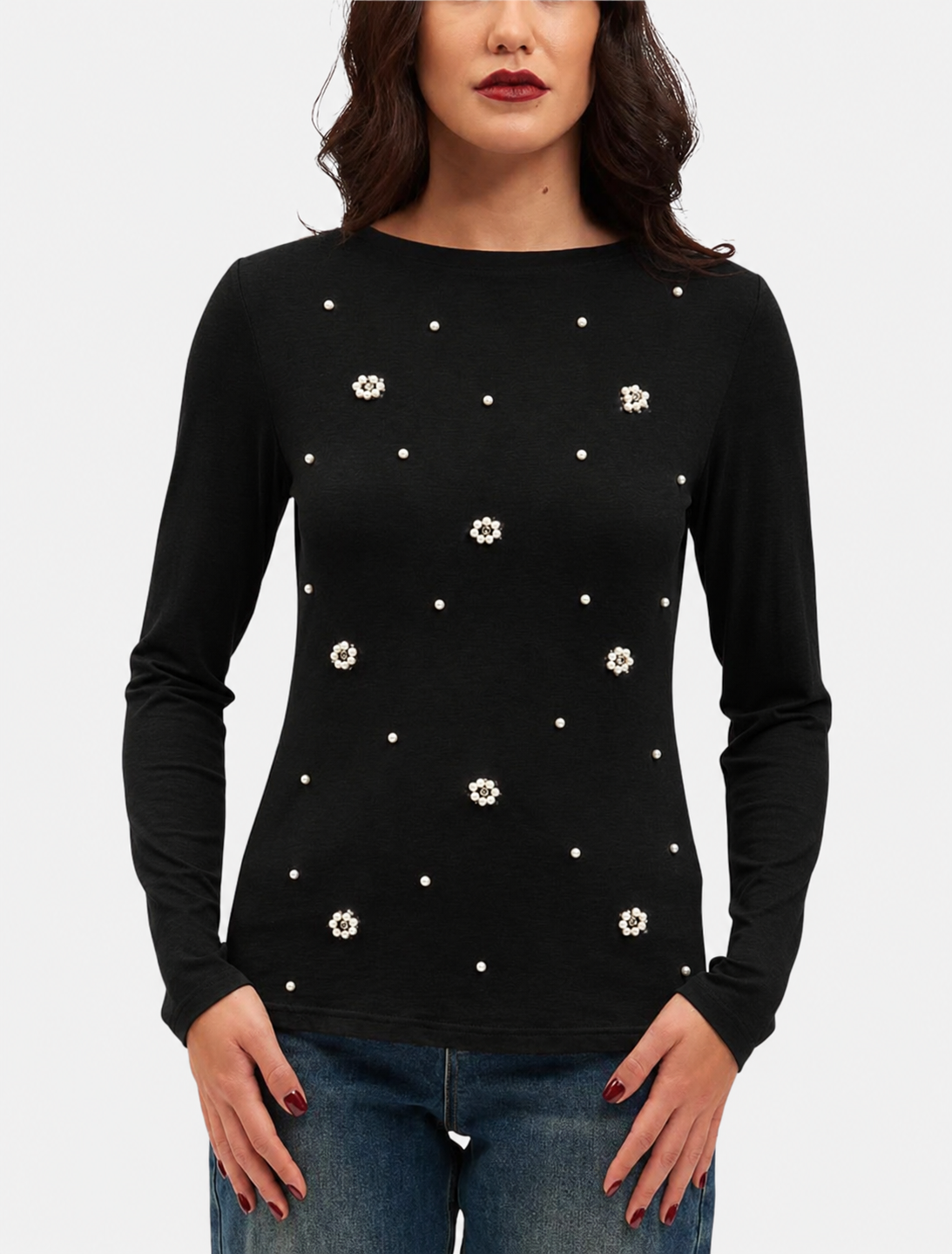 KORALLINE - Maglia con strass donna