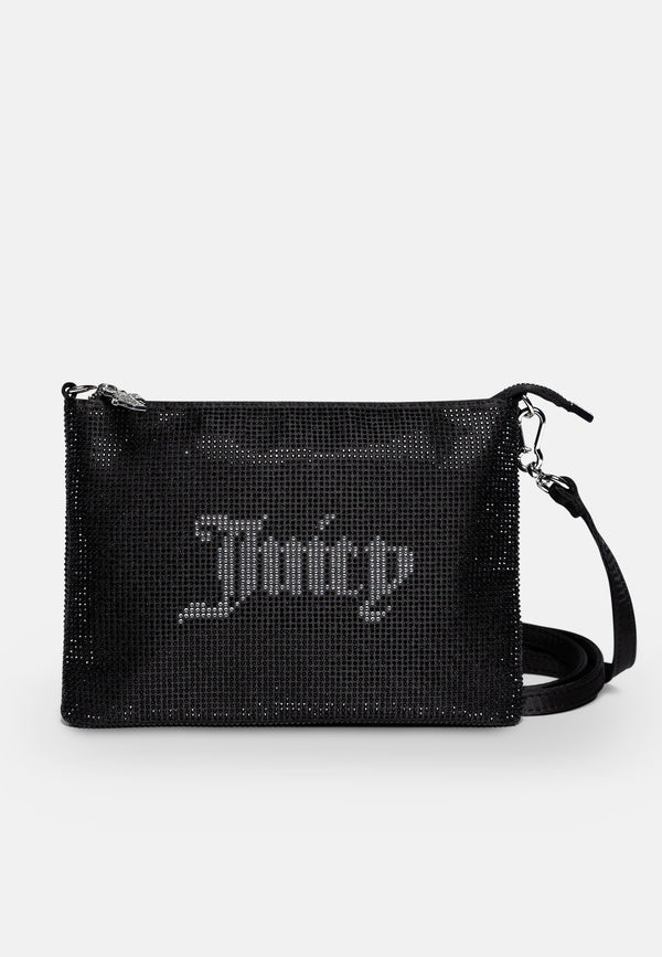 JUICY COUTURE - Pochette MIA completamente decorata con strass e tracolla