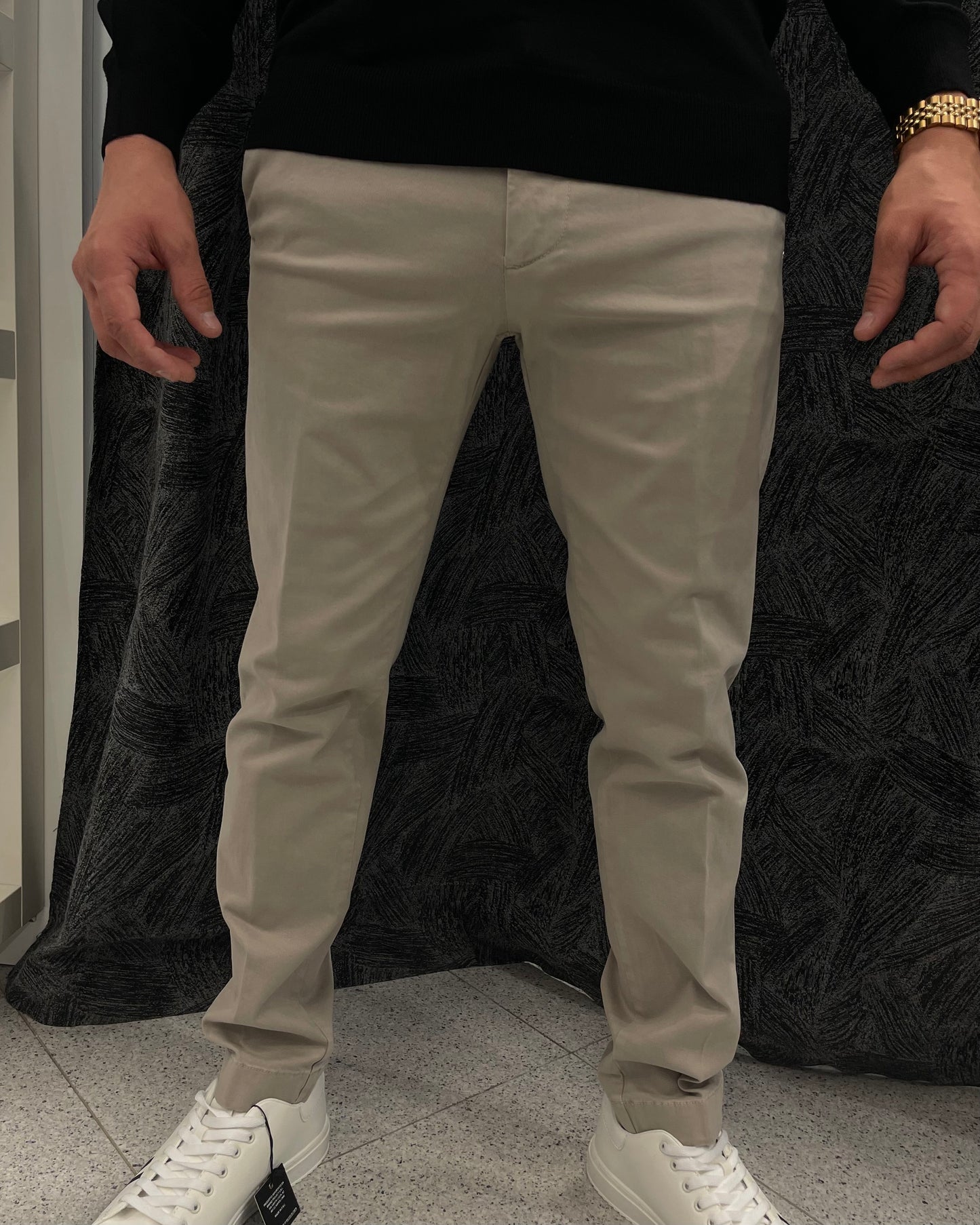 LIU-JO UOMO - Pantalone beige uomo