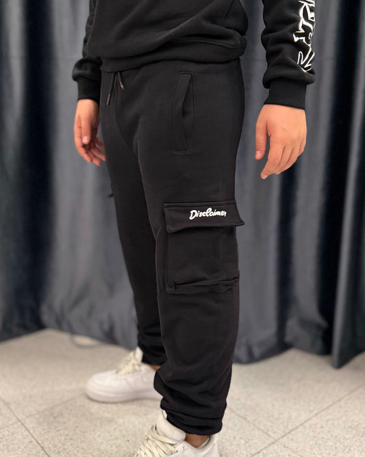 DISCLAIMER - Pantalone cargo nero bambino