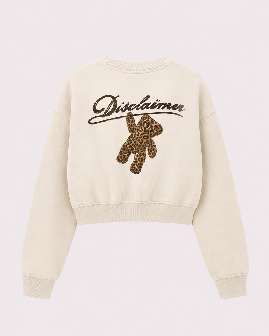 DISCLAIMER - Felpa crop con stampa bambina