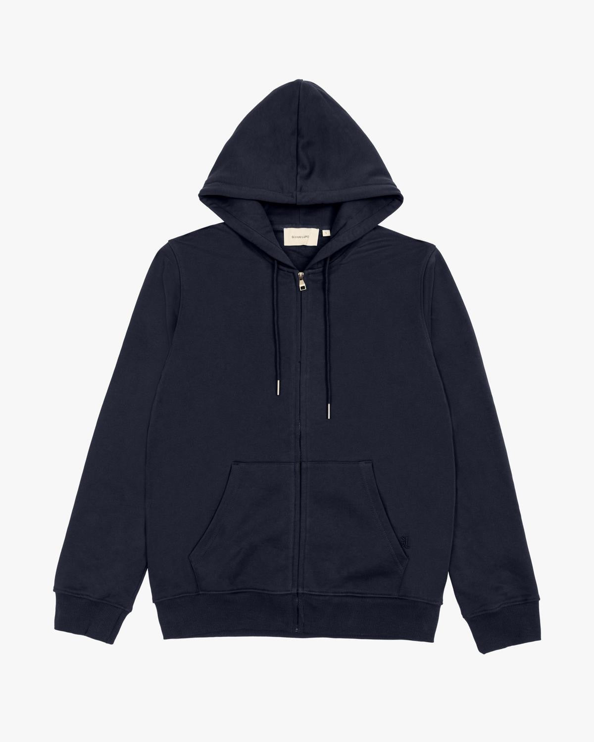 .GIANNI LUPO - Felpa zip e cappuccio uomo