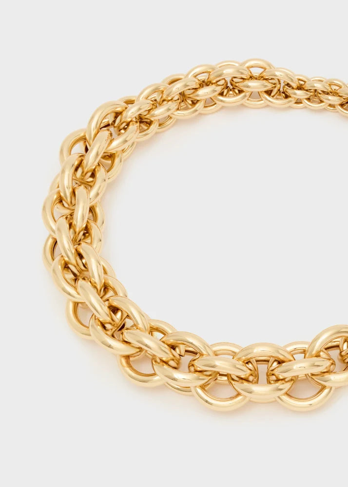 NALI - Collana catena 3D girocollo oro donna