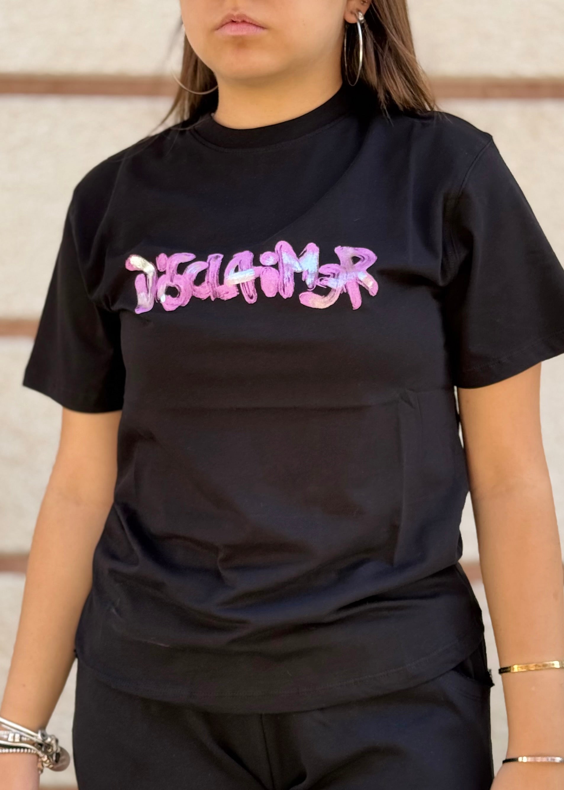 DISCLAIMER - T-shirt con logo donna