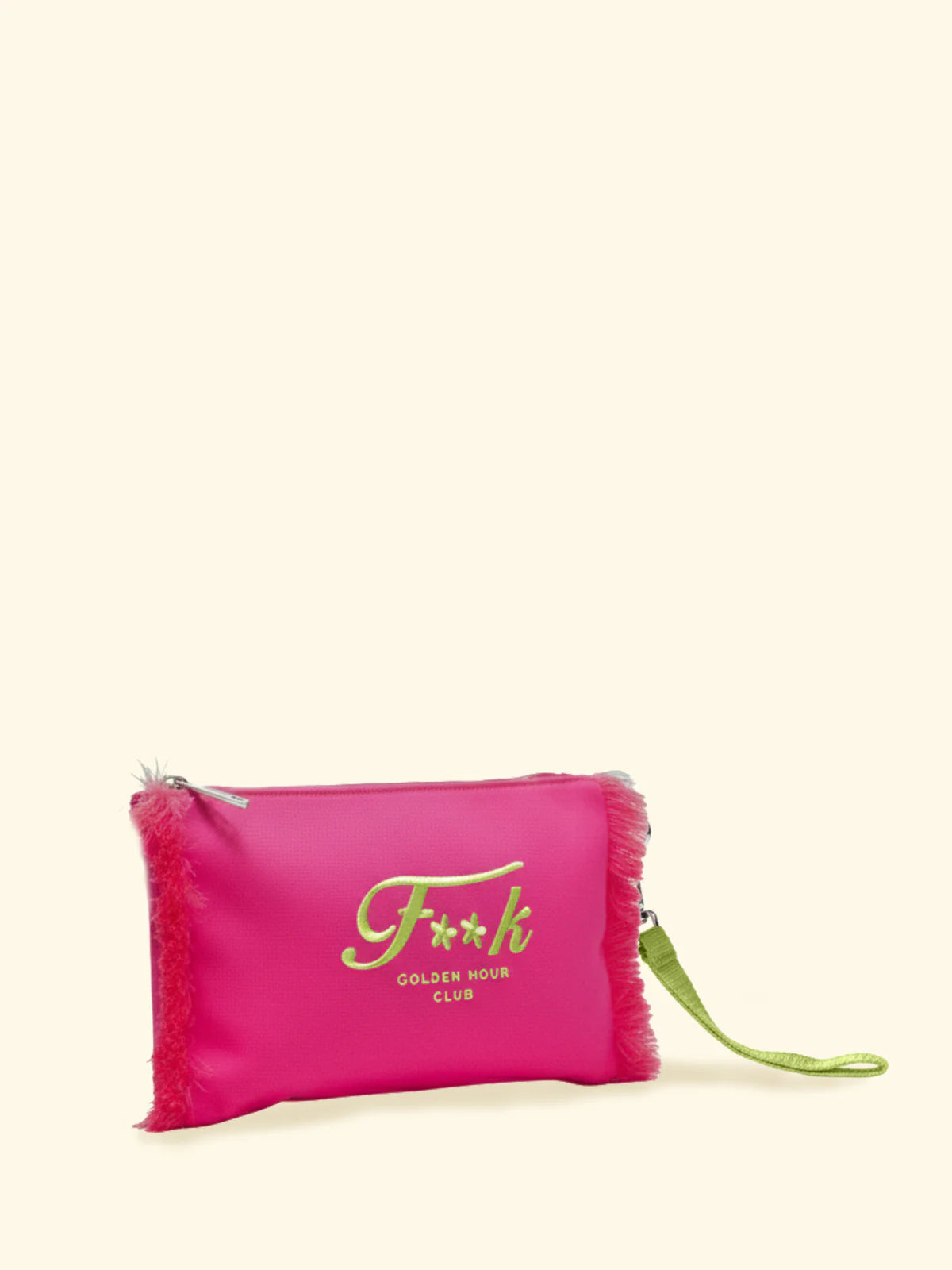 F**K - Mini pochette bicolor con frange donna