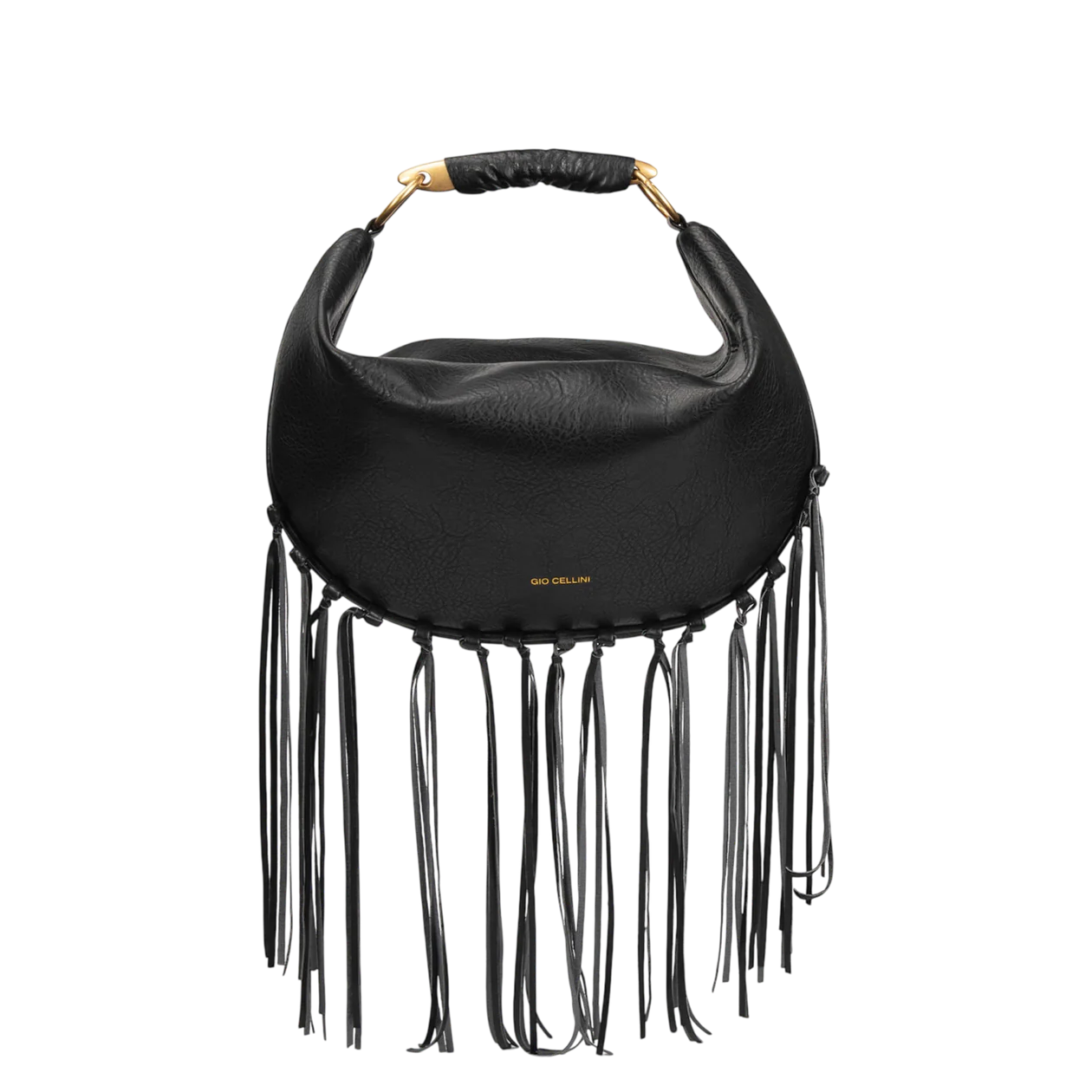 GIO CELLINI - Borsa hobo con frange