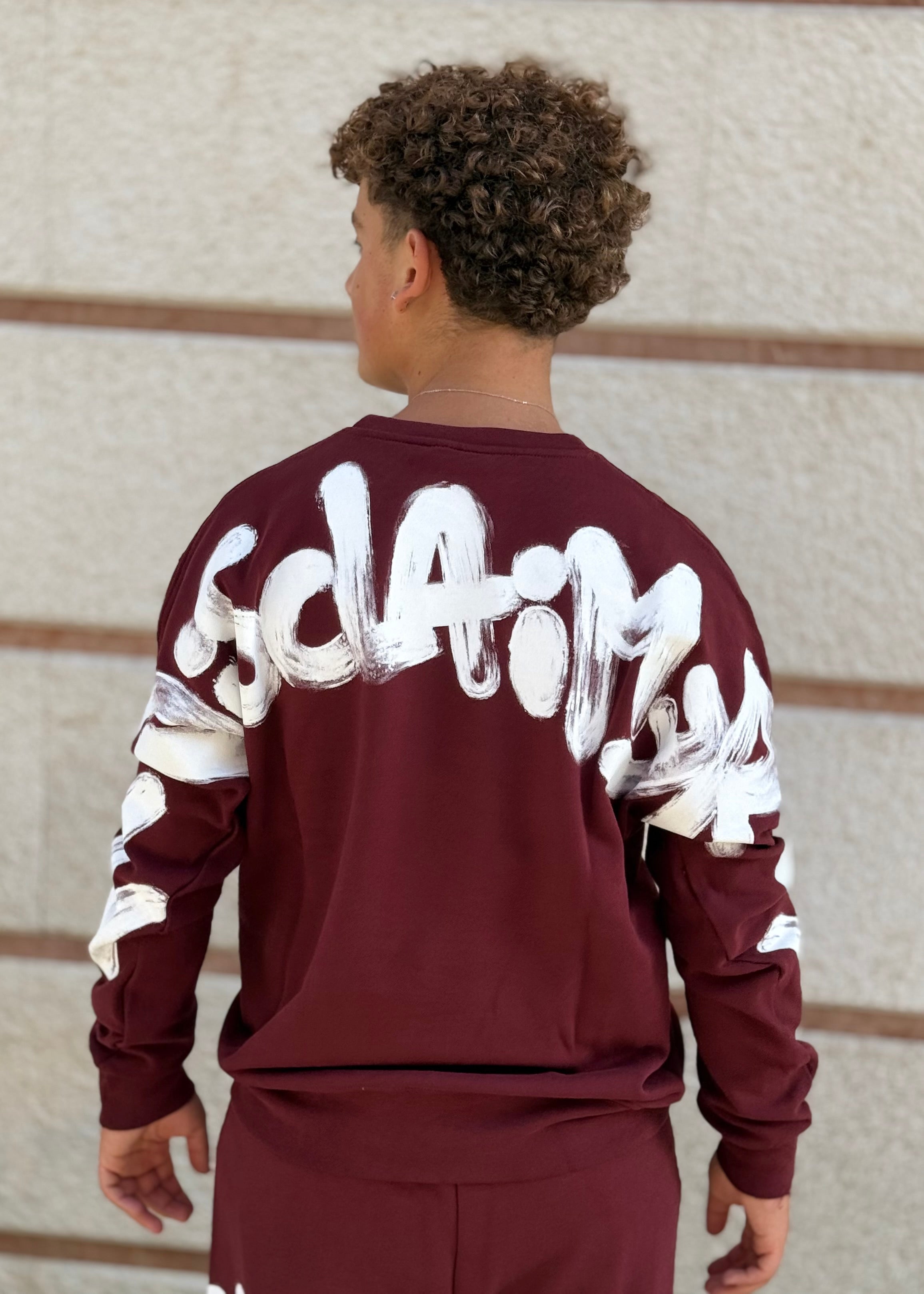 DISCLAIMER - Felpa girocollo con logo sul retro uomo