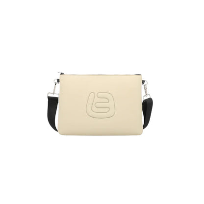 LA FILLE DES FLEURS - Borsa a tracolla beige in neoprene