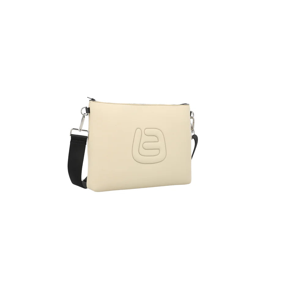 LA FILLE DES FLEURS - Borsa a tracolla beige in neoprene