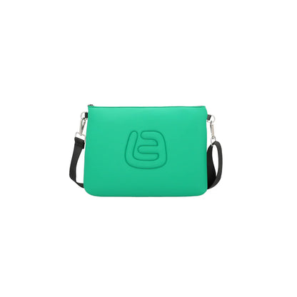 LA FILLE DES FLEURS - Borsa a tracolla verde in neoprene