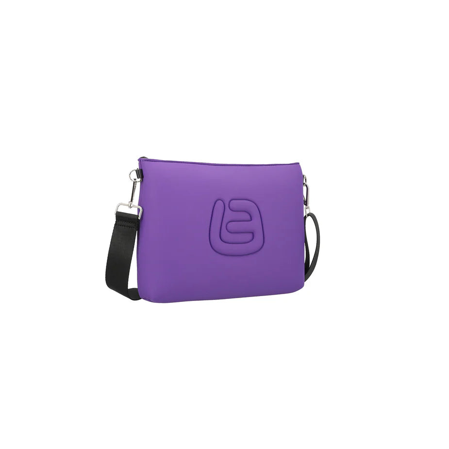 LA FILLE DES FLEURS - Borsa a tracolla viola in neoprene