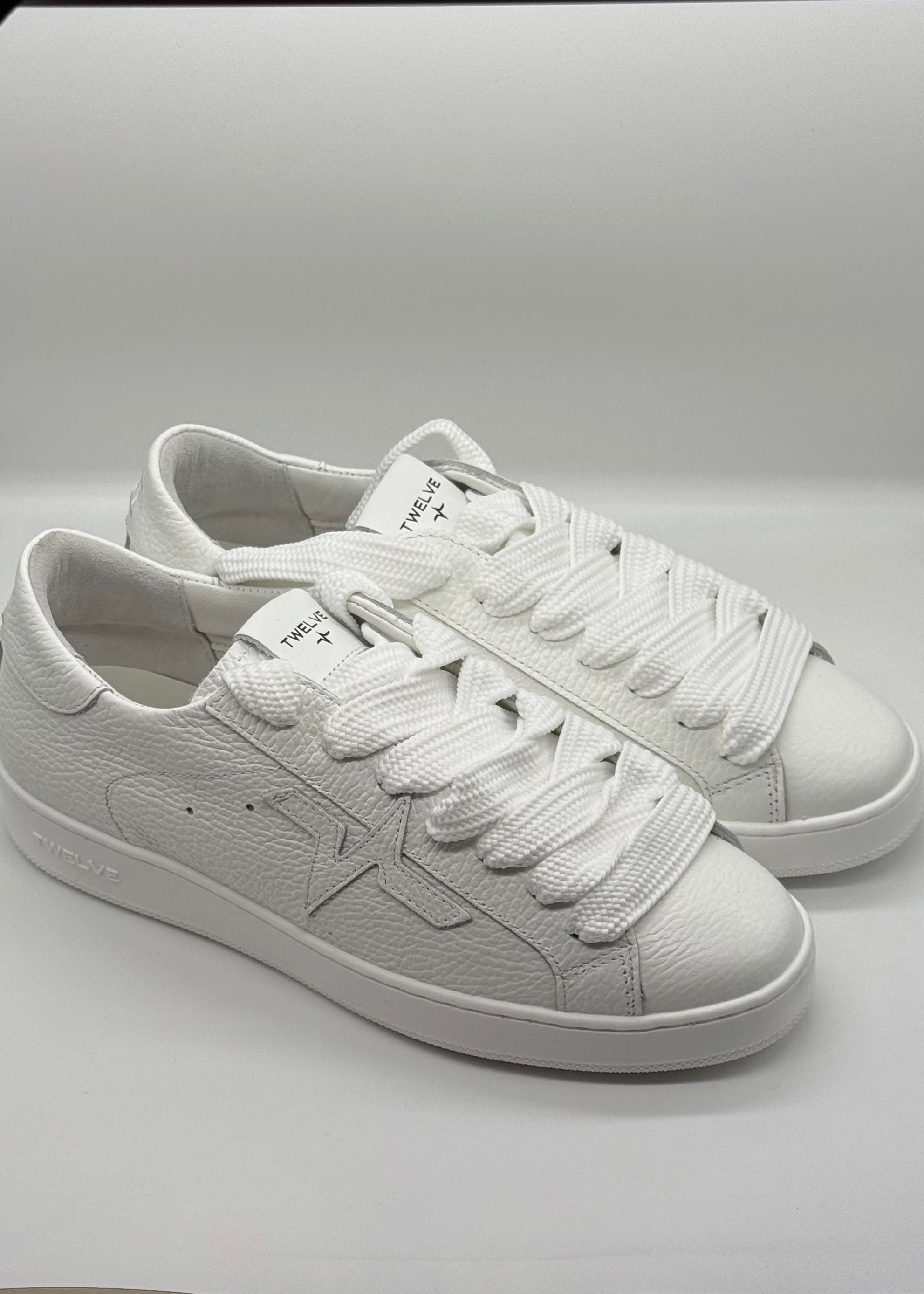 TWELVE - Sneakers bianca in pelle uomo