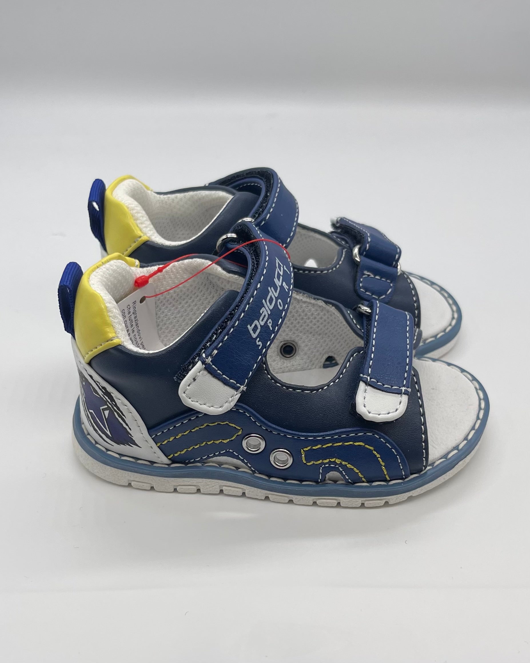 BALDUCCI SPORT - Sandalo blu con dettagli gialli bambino