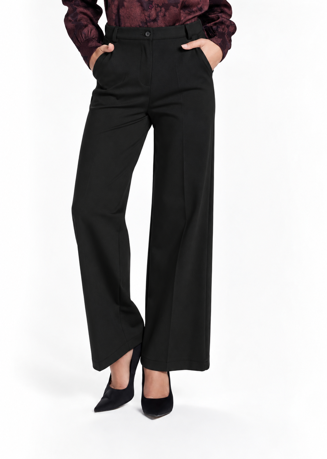 TAKE TWO - Pantalone palazzo in punto milano