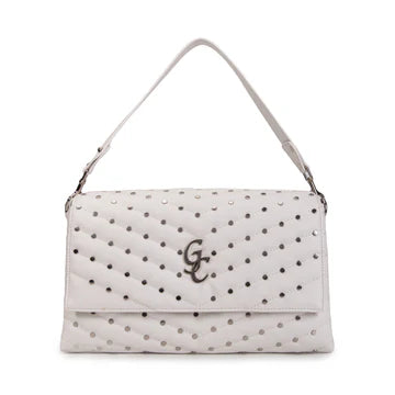 GIO CELLINI - Borsa Angelina micro studs Bianca