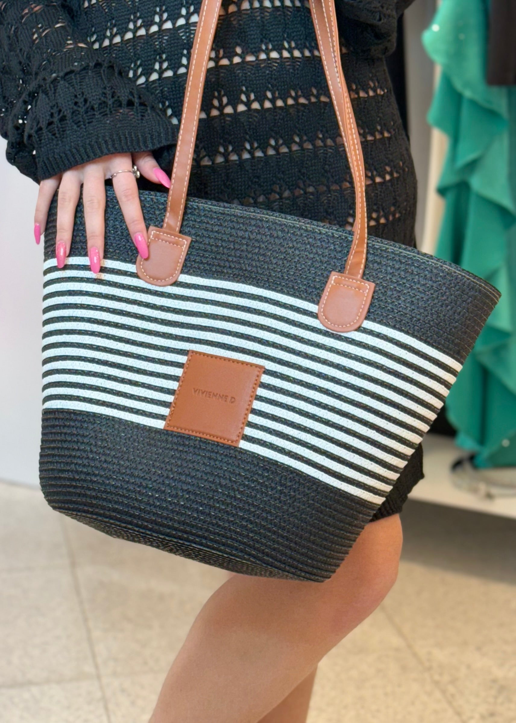 VIVIENNE D - Borsa  in paglia donna