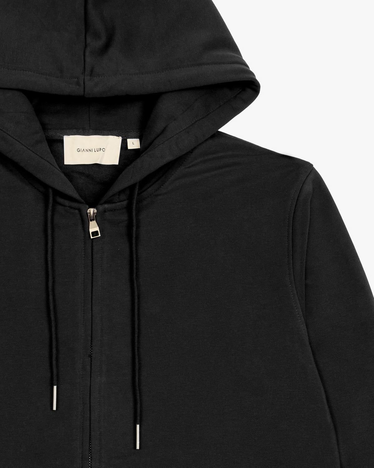 .GIANNI LUPO - Felpa zip e cappuccio uomo
