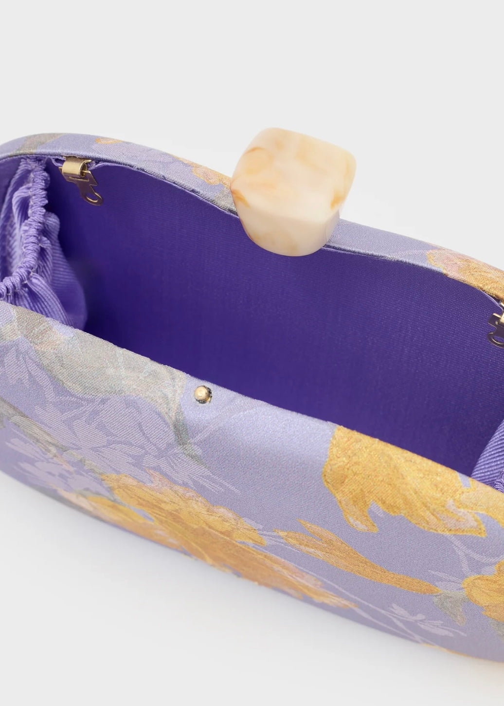 NALI - Clutch CADICE in raso stampa floreale