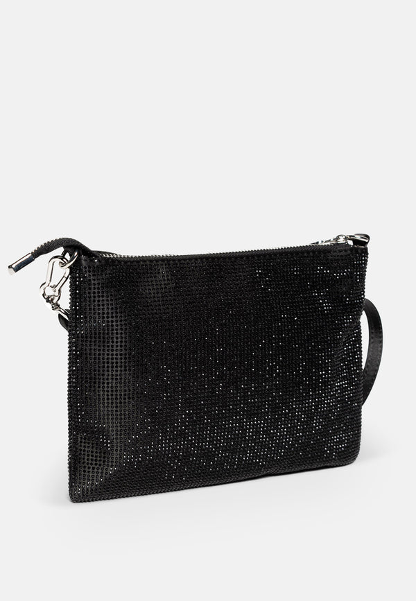 JUICY COUTURE - Pochette MIA completamente decorata con strass e tracolla