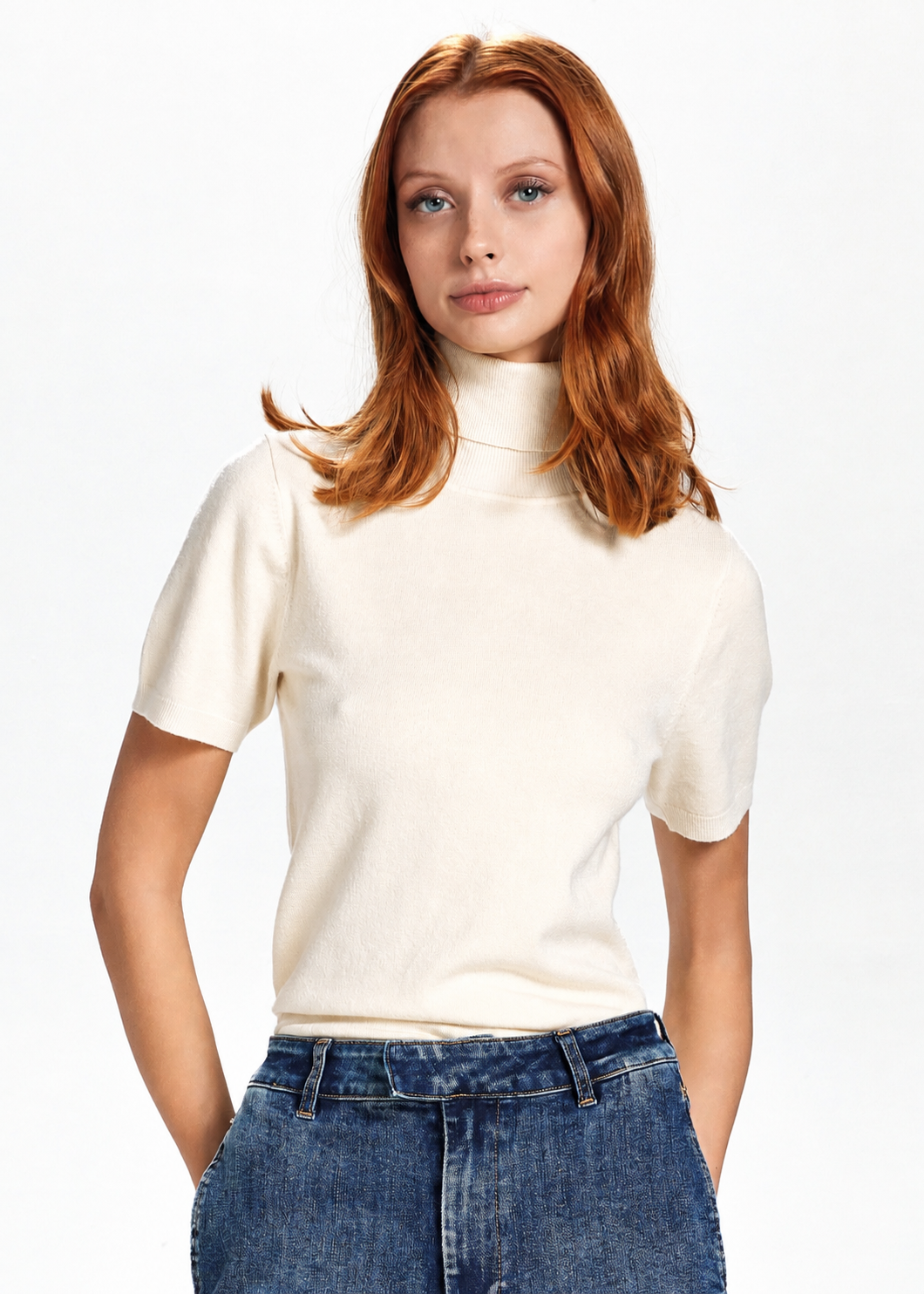 TAKE TWO - Maglia dolcevita mezza manica donna
