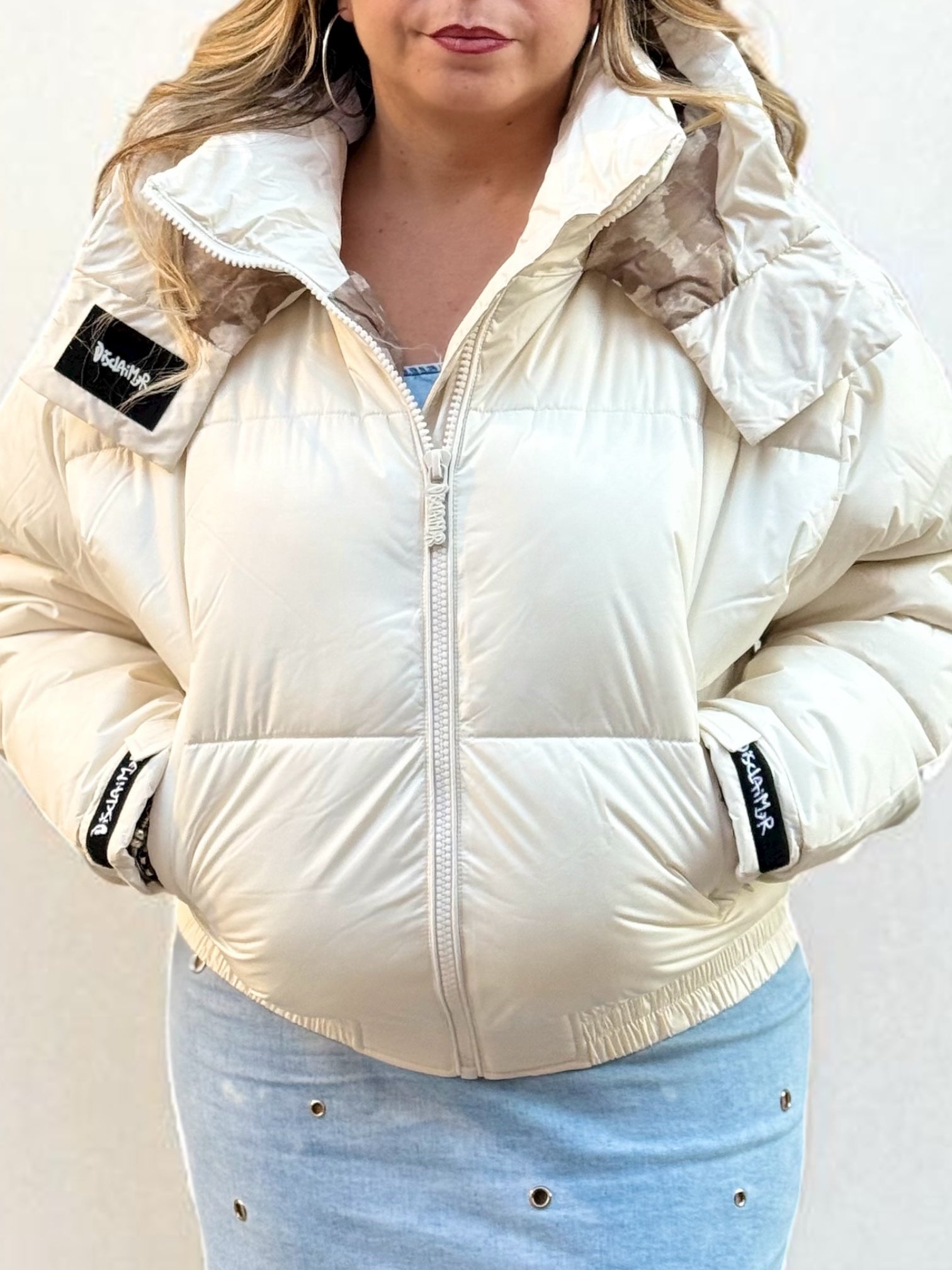 DISCLAIMER - Giubbotto con logo sul retro donna