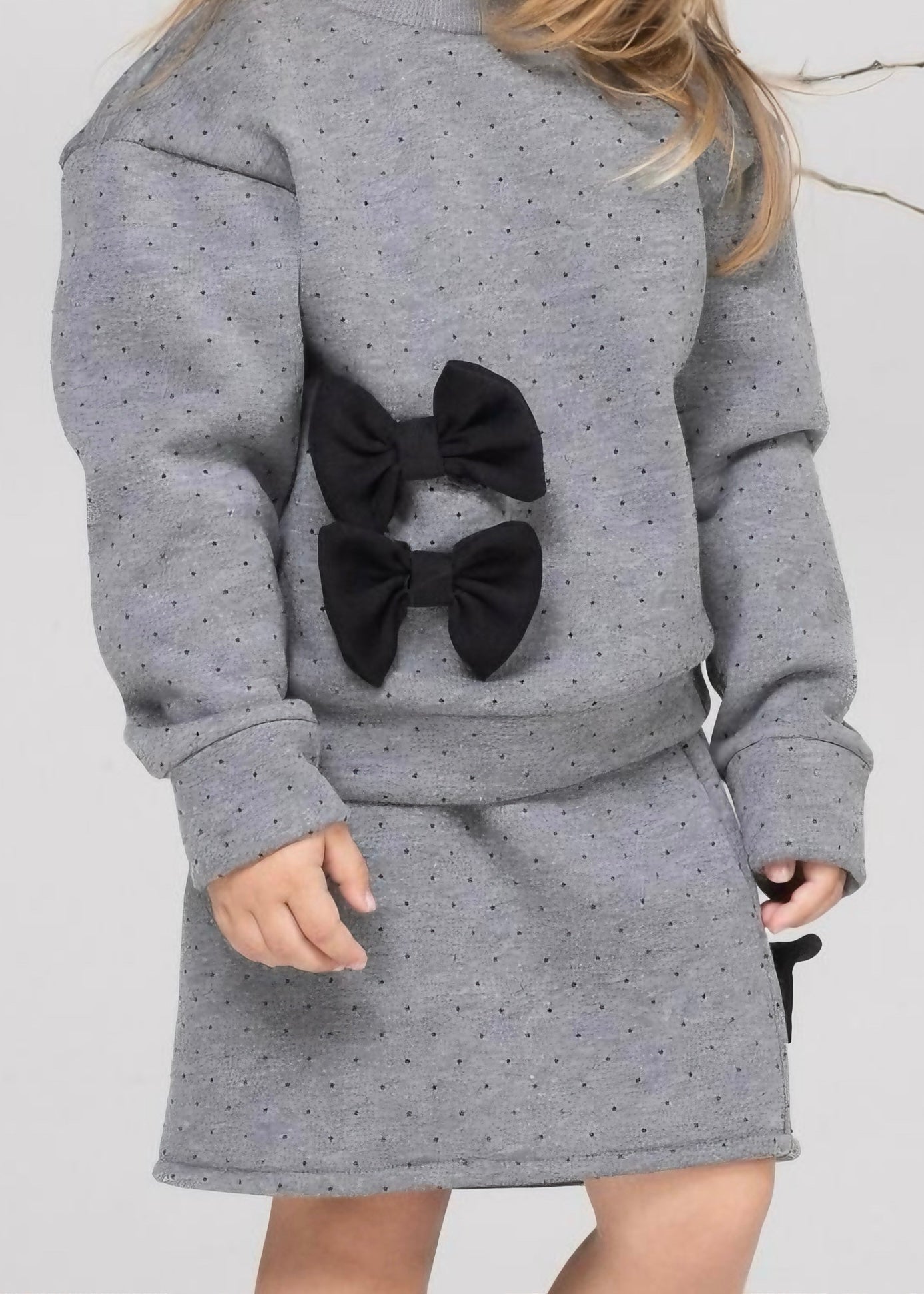 JANICE - Gonna con strass e fiocchi bambina