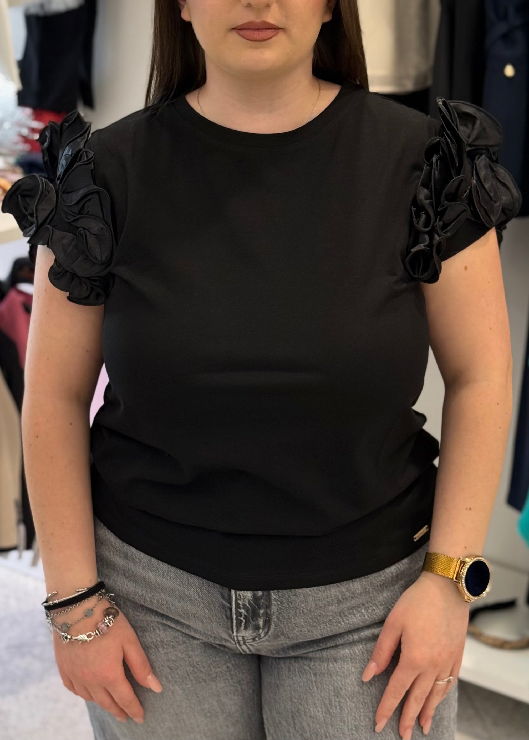 INFLUENCER - T-shirt con rouge donna