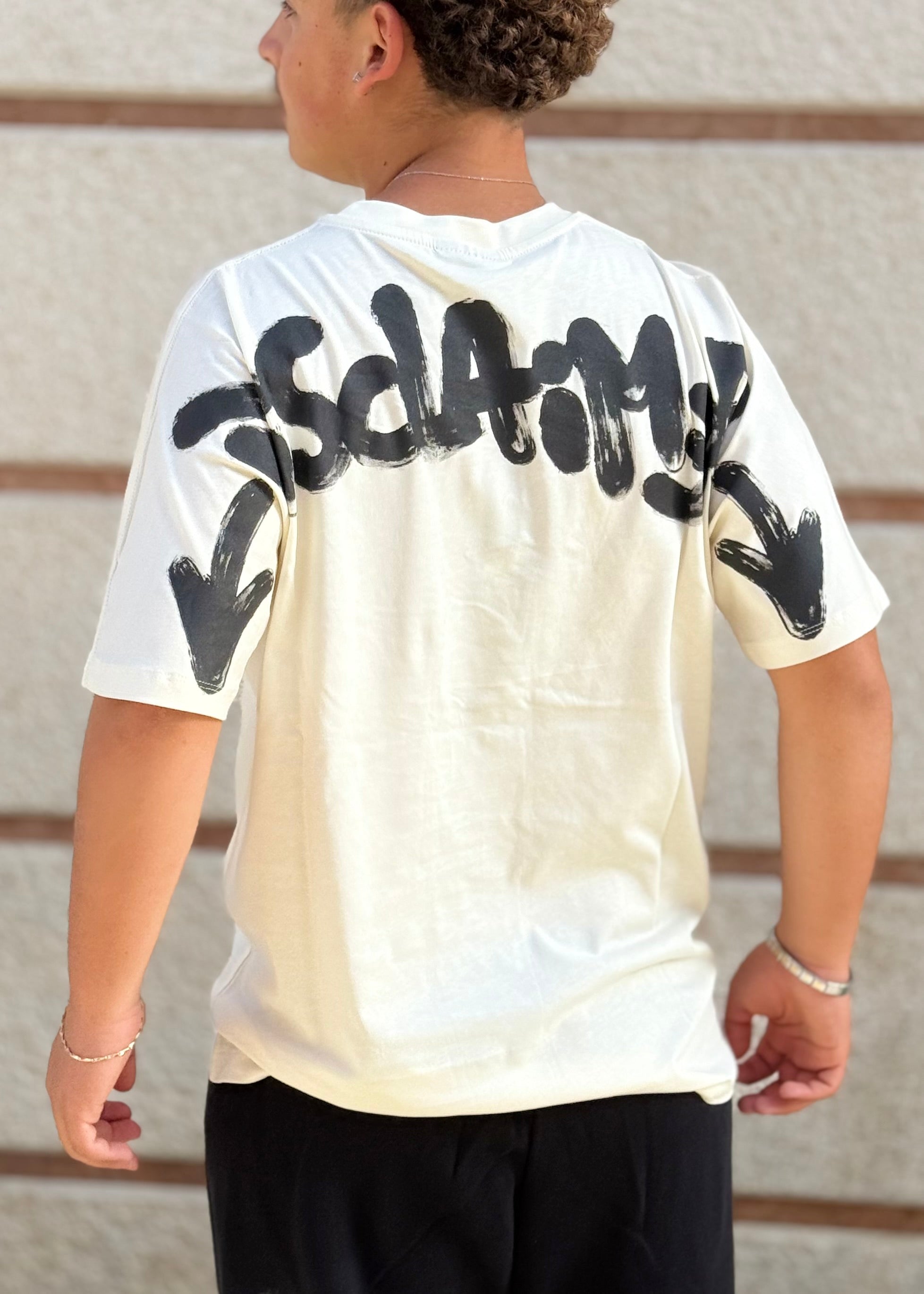 DISCLAIMER - T-shirt con logo sul retro uomo