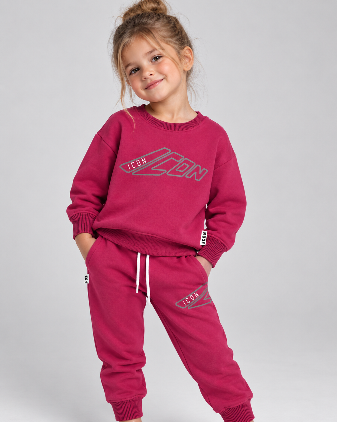 ICON - SET COMPLETO - Felpa e pantalone bambina