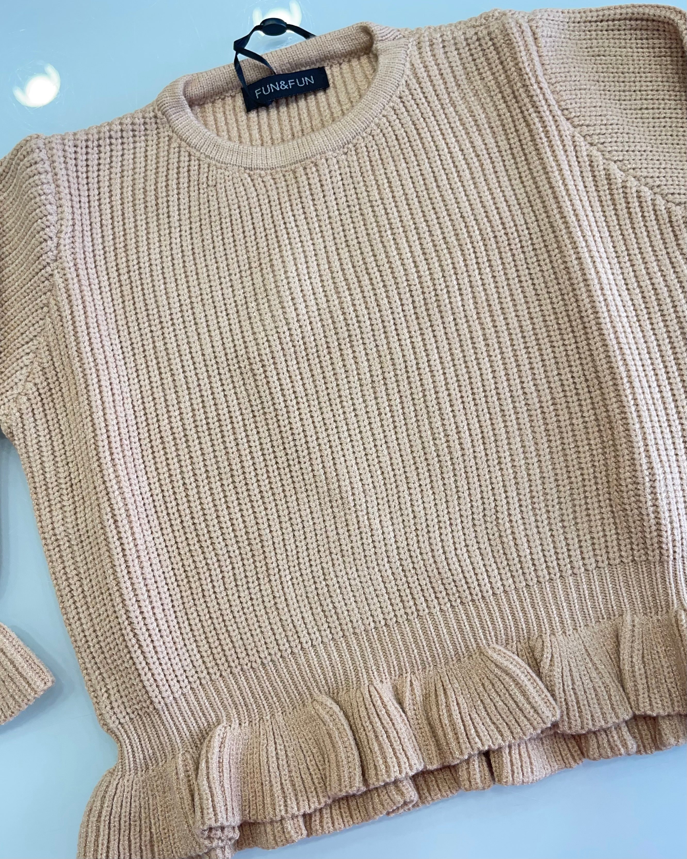 FUN FUN - Maglioncino cammello bambina