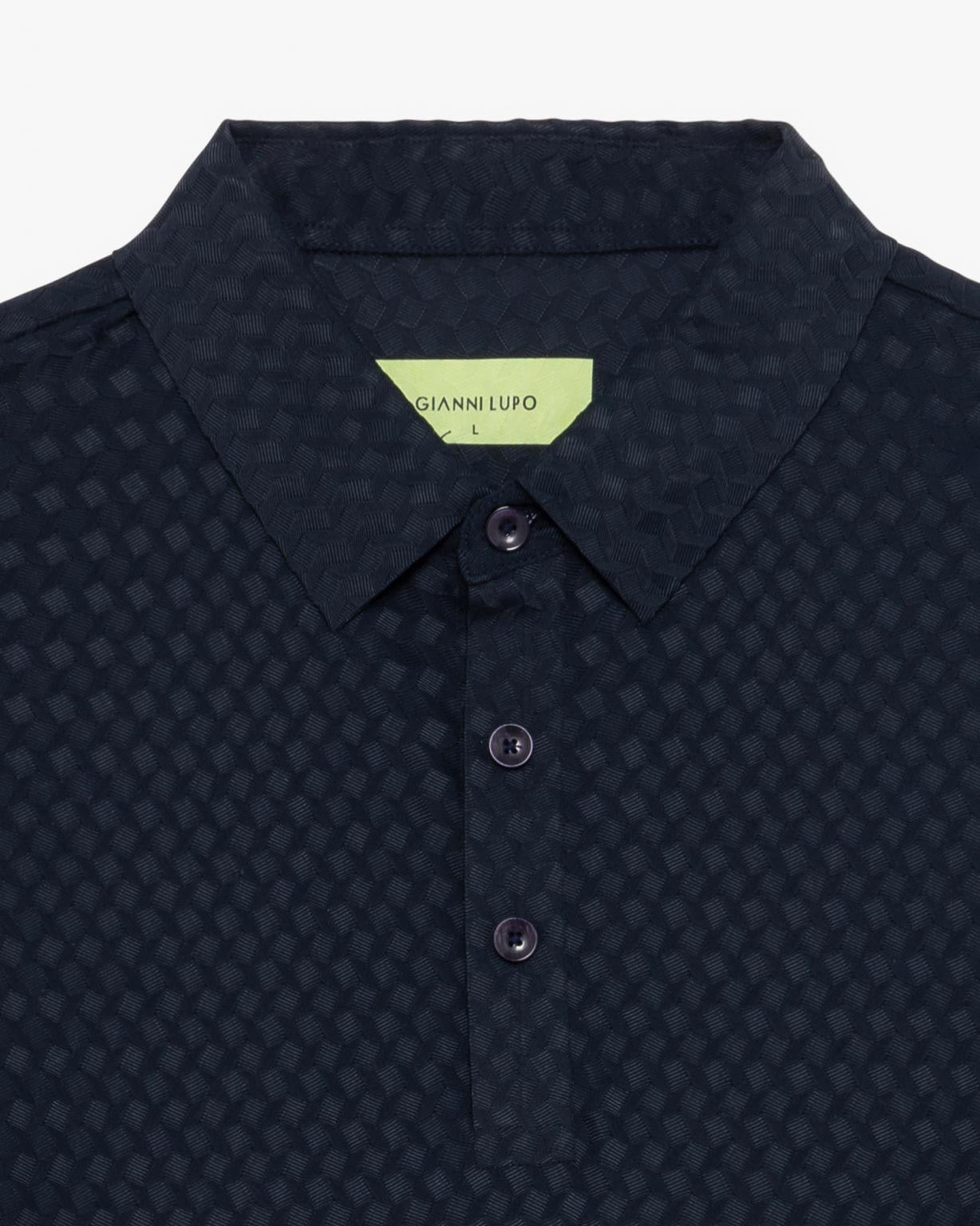 GIANNI LUPO - Polo blu navy uomo