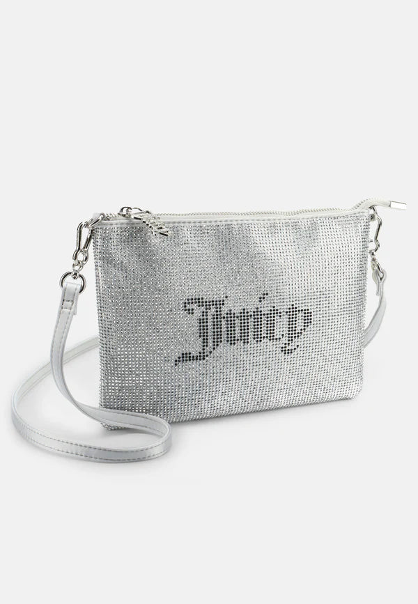 JUICY COUTURE - Pochette MIA completamente decorata con strass e tracolla