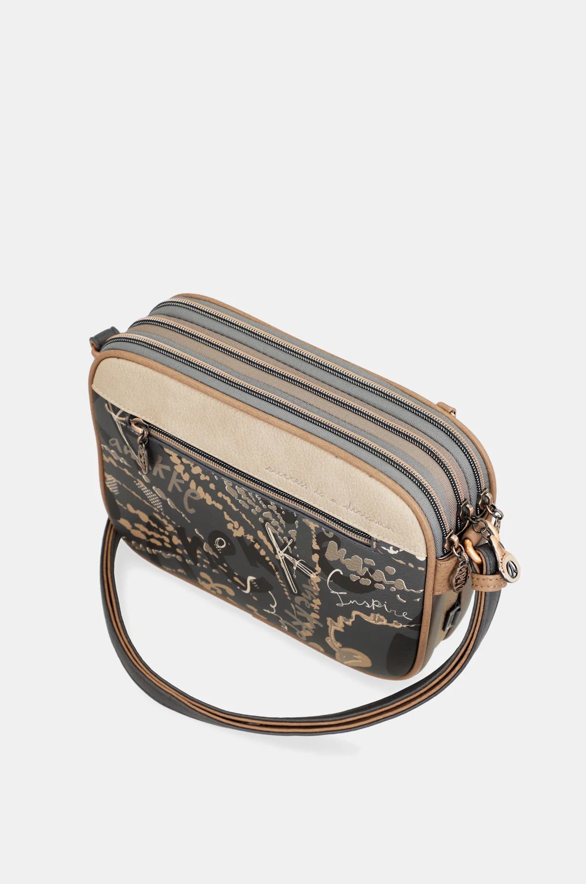 ANEKKE - Borsa a tracolla tre scomparti intentions donna