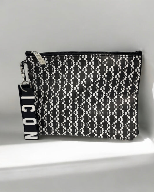 ICON - Pochette logata nera