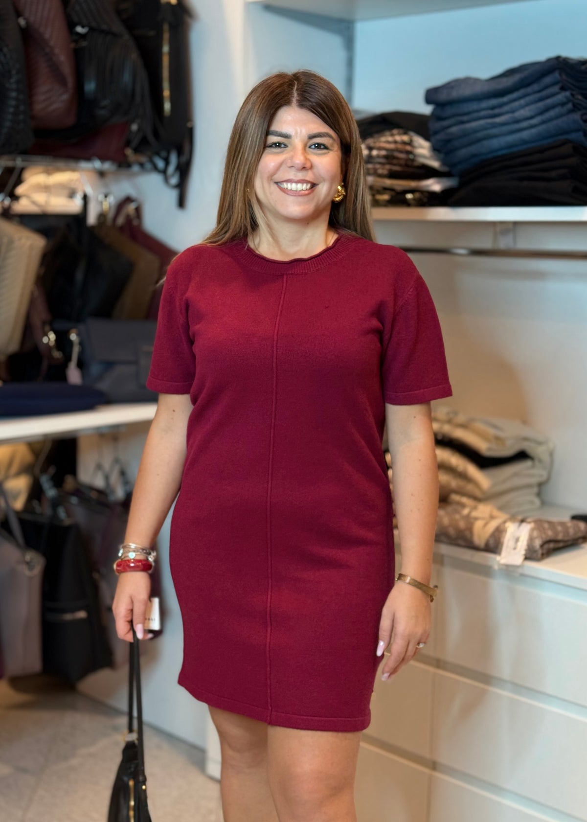 TAKE TWO - Abito midi girocollo donna