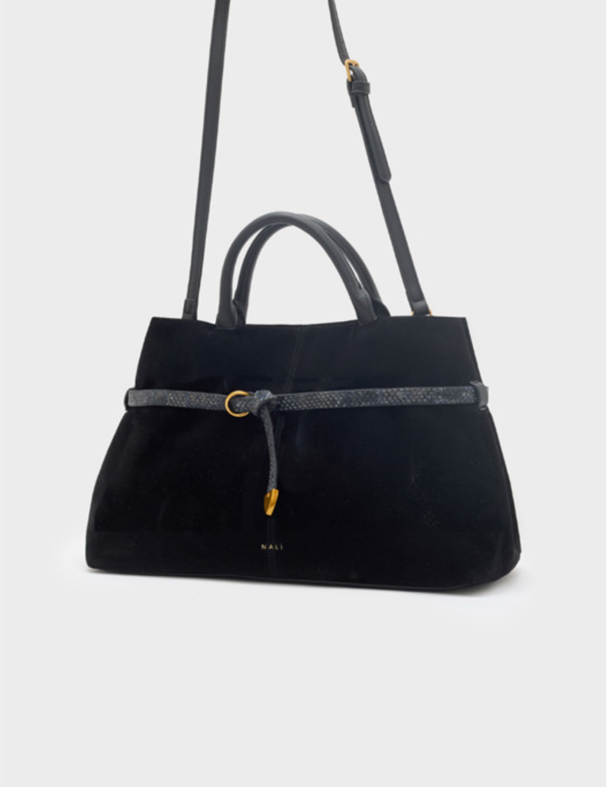 NALI - Borsa Melissa con dettagli in pitone