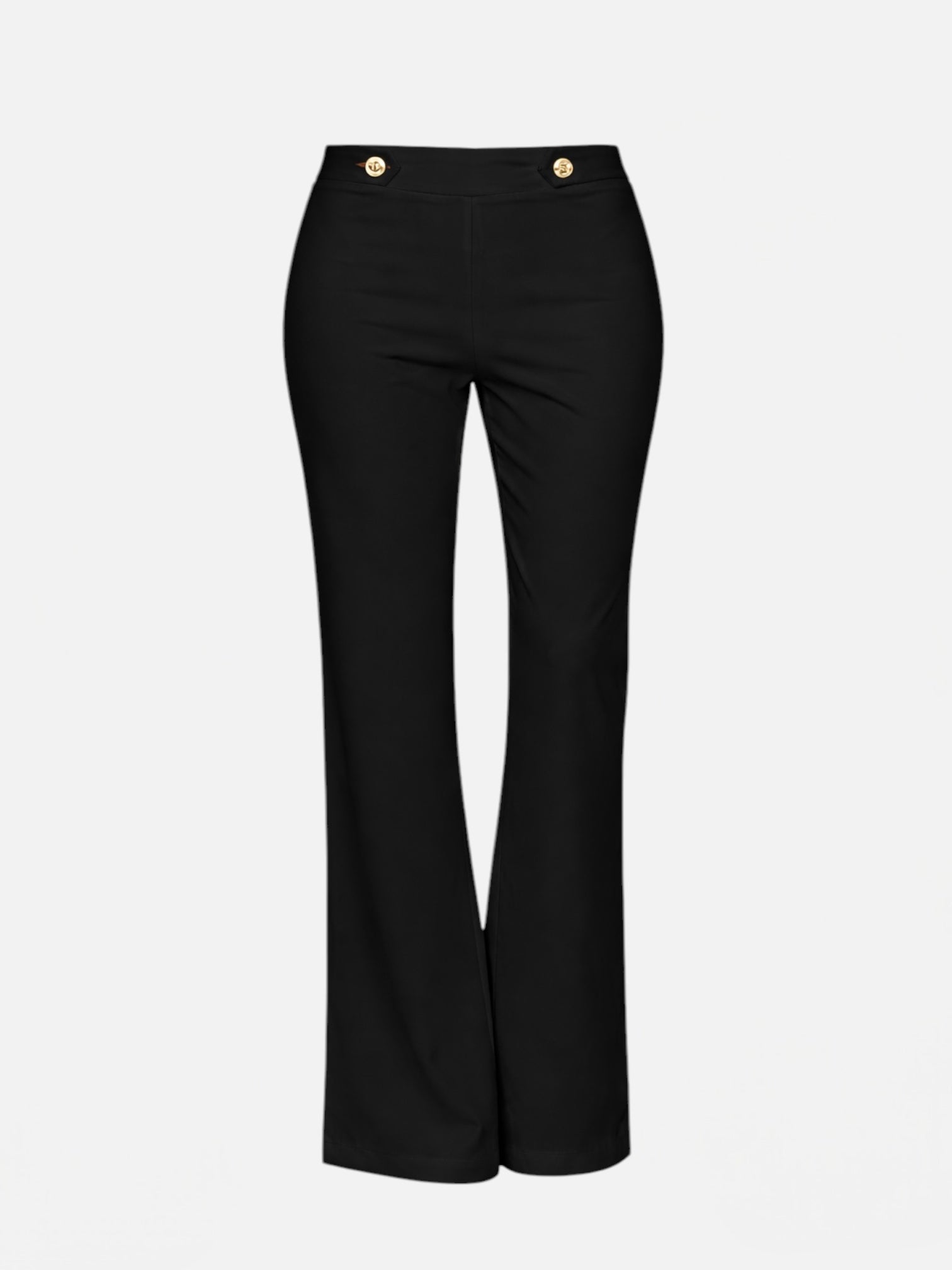 INFLUENCER - Pantalone con bottoni oro donna