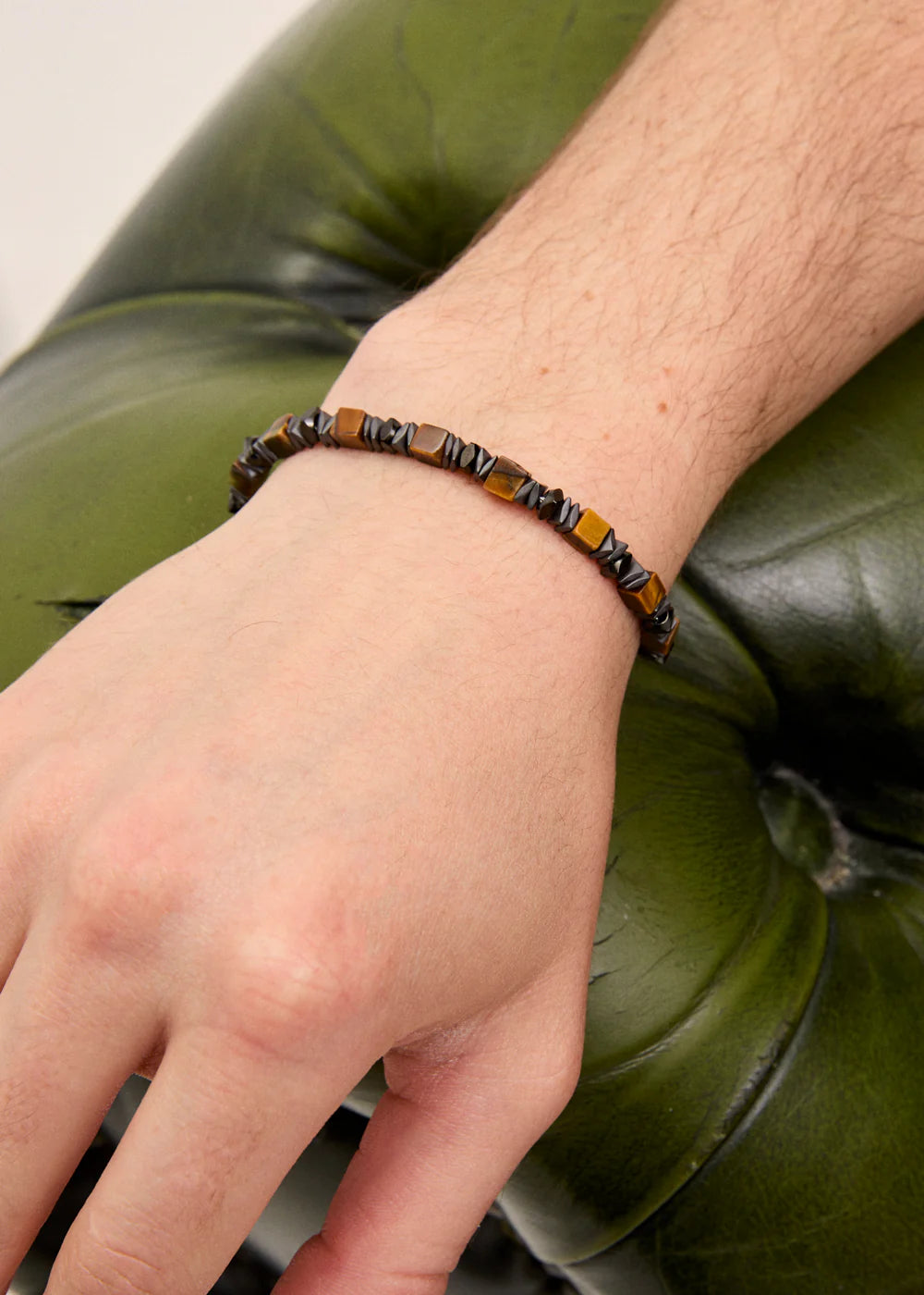 NALI - Bracciale NYO in pietra laviche uomo