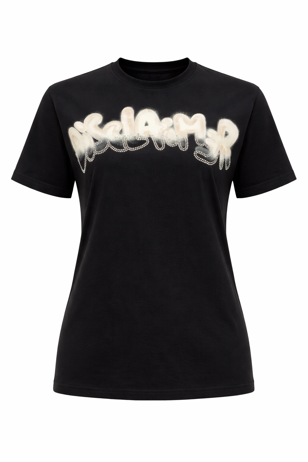 DISCLAIMER - T-shirt con logo lurex donna