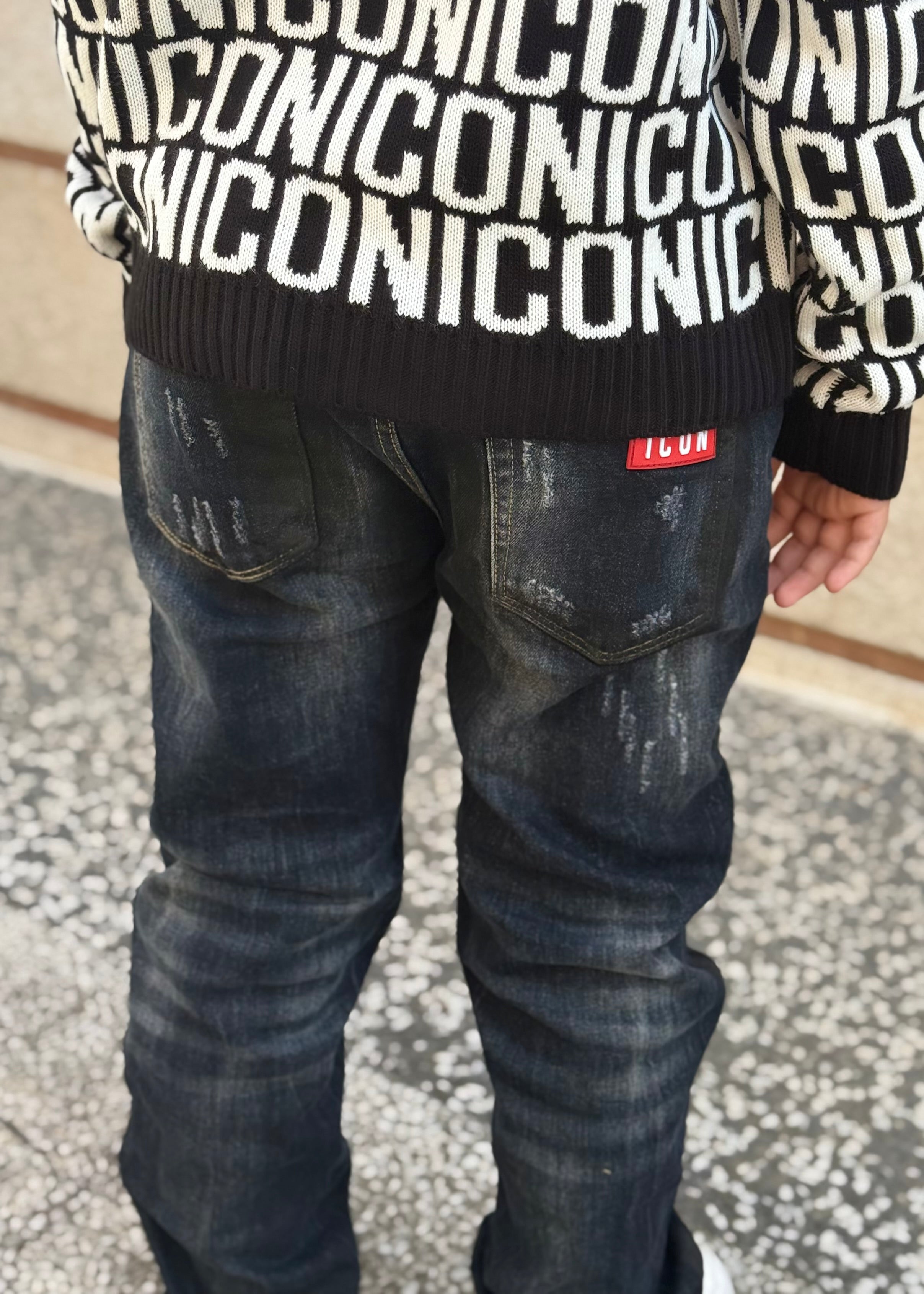 ICON - Jeans con strappi bambino